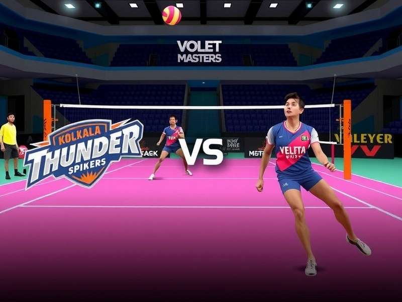 Volley Prime Masters Gameplay Action Volley Prime Masters gameplay showing Kolkata Thunder Spikers vs Hyderabad Heat
